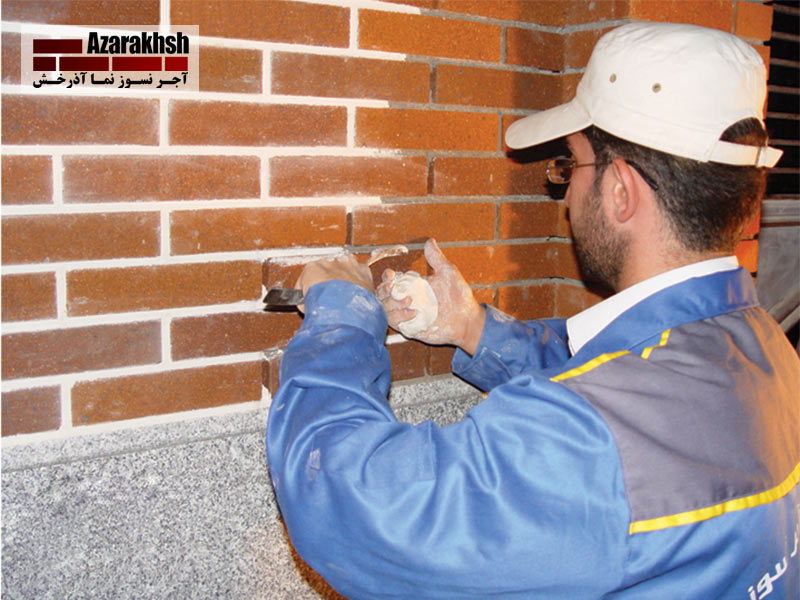 نحوه بندکشی آجر نما + ویدیو