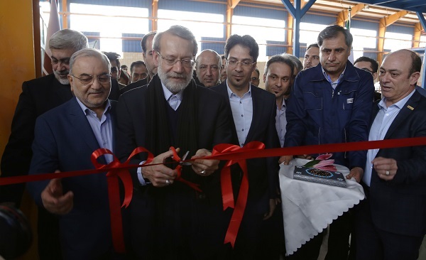 افتتاح فاز 4 طرح توسعه گروه بین المللی کارخانجات آذرخش با حضور دکتر علی لاریجانی