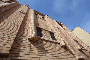 پروژه اجرای نما آجر رستیک ساختمان مسکونی - اصفهان