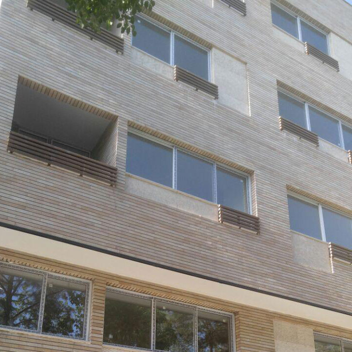 پروژه اجرای آجرنما ساختمان قیطران - اصفهان