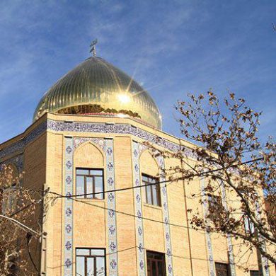 پروژه اجرای آجرنسوز نما مسجد خاتم الانبیا - تهران