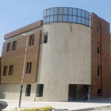 پروژه اجرای آجرنما ساختمان شورای شهر - پاکدشت