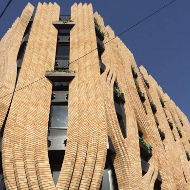 پروژه اجرا آجر نما ساختمان شرکت بهتاش سپاهان - اصفهان