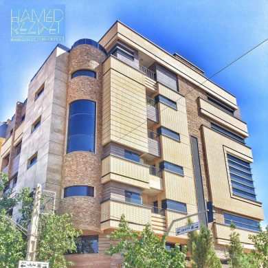پروژه نما آجری ساختمان مسکونی پارسلند - اصفهان