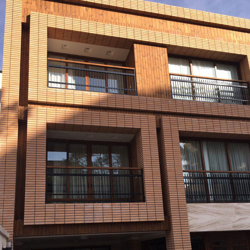 پروژه اجرای آجرنسوز نما ساختمان - اصفهان