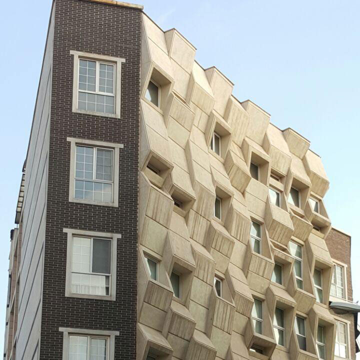 پروژه اجرای آجر نما ساختمان مینی سیتی - سوهانک تهران
