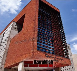 پروژه اجرا آجرنسوز نما ساختمان نظام مهندسی - قزوین
