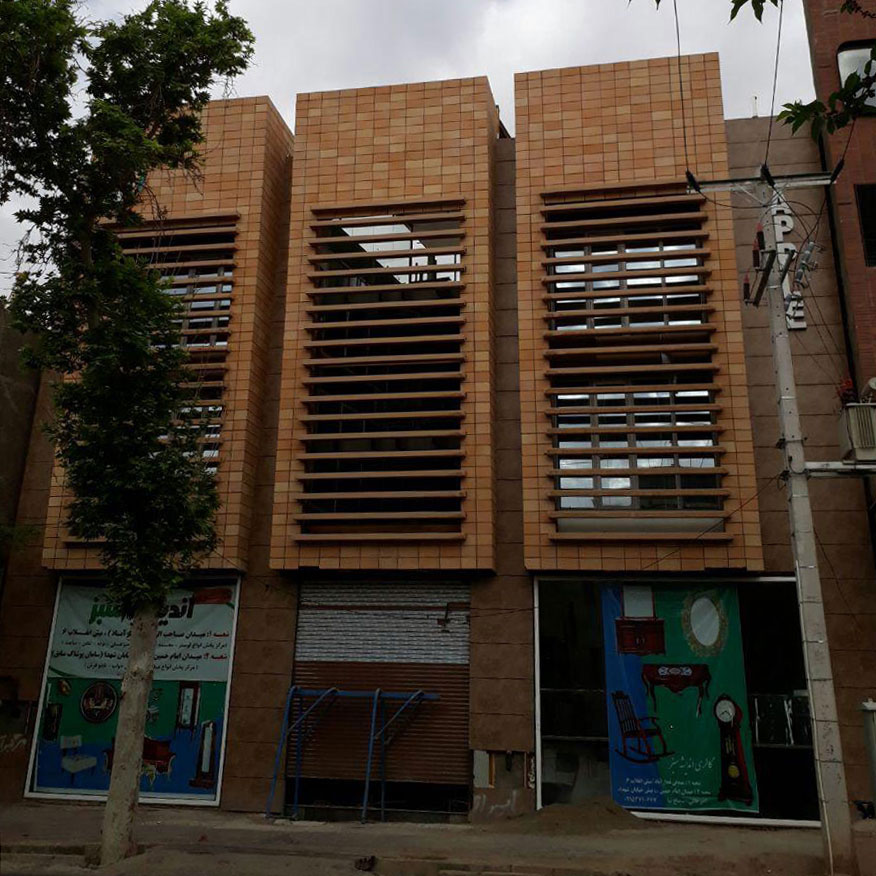 پروژه اجرای نما ساختمان آجرنسوز - سبزوار