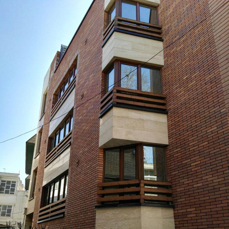پروژه اجرای نمای ساختمان آجرنسوز - تهران جماران