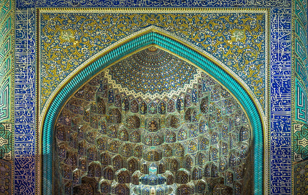 نمایی از مسجد جامع یزد از آثار ارزشمند معماری ایرانی