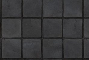 تکسچر آجر نسوز نما رستیک مشکی AR53 با ابعاد 2.5 * 20 *20 سانتی‌متر