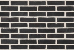 تکسچر آجر نسوز نما رستیک مشکی AR83 با ابعاد 2.5 * 5 *20 سانتی‌متر