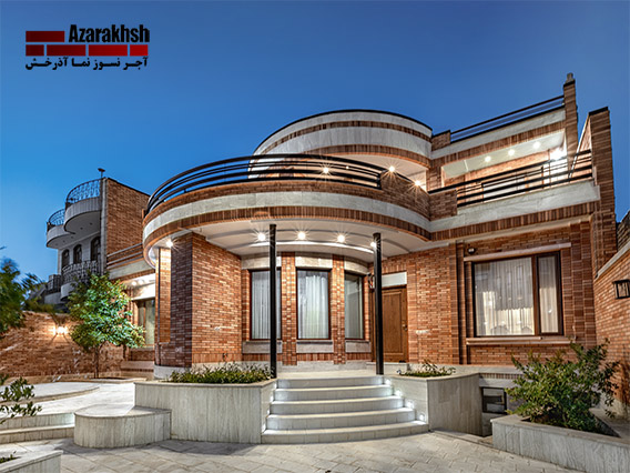ایده برای نمای آجری کلاسیک