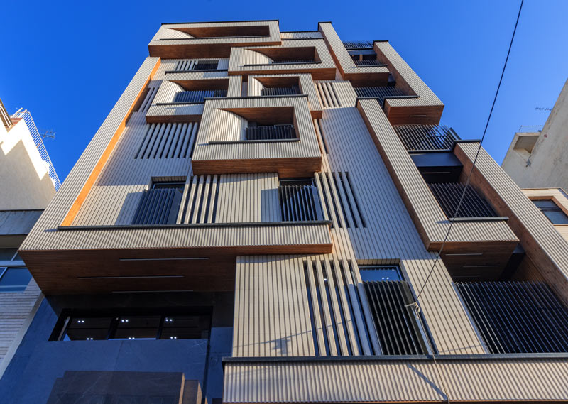 نمای آجری با آجرنما سفید مدرن AB51301
