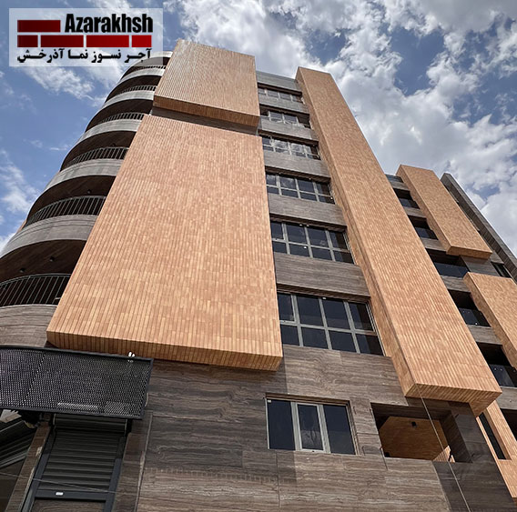 براق کردن آجر نسوز نما