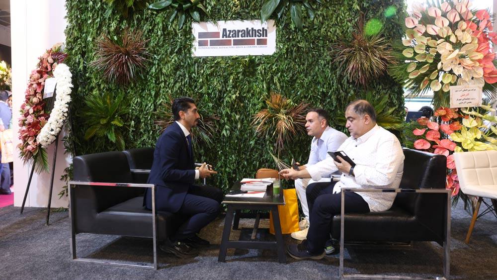 آجر نسوز نما آذرخش در بیست و پنجمین نمایشگاه صنعت ساختمان 1404