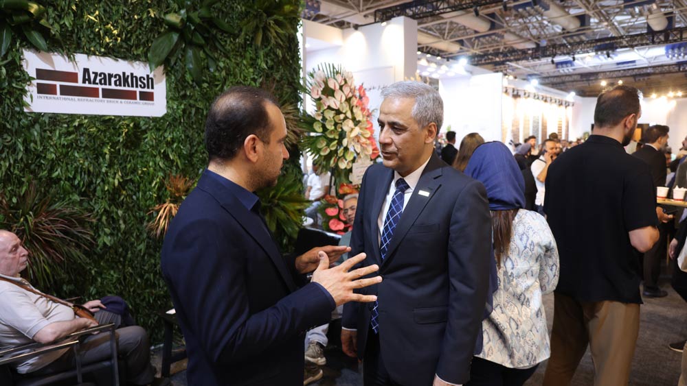 آجر نسوز نما آذرخش در بیست و پنجمین نمایشگاه صنعت ساختمان 1404