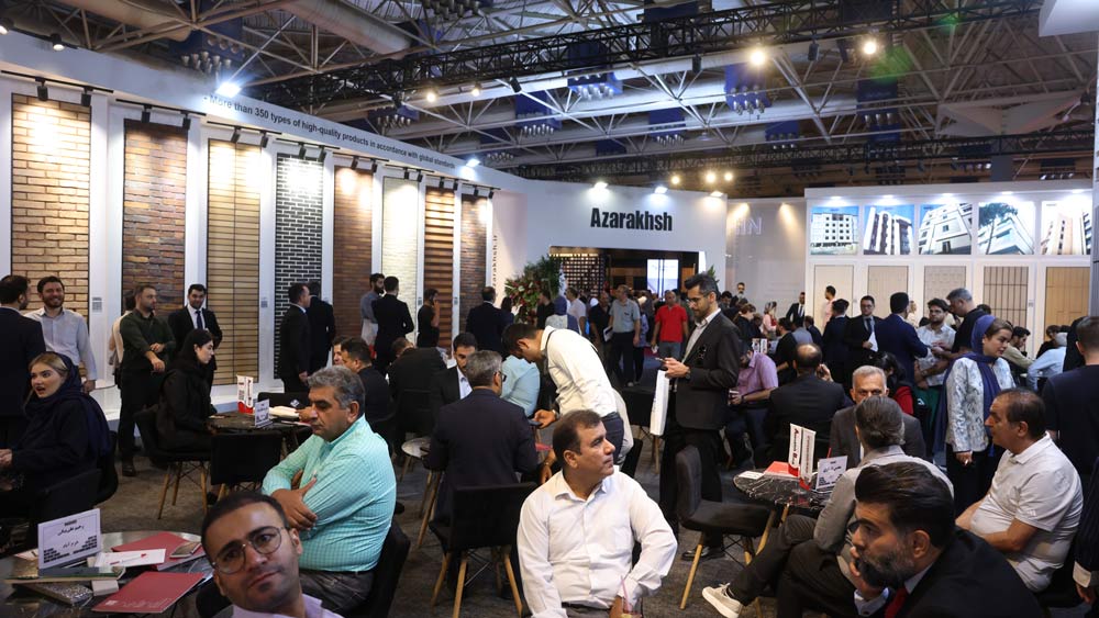 آجر نسوز نما آذرخش در بیست و پنجمین نمایشگاه صنعت ساختمان 1404