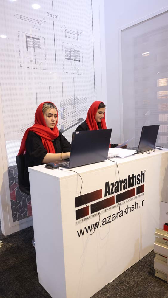 آجر نسوز نما آذرخش در بیست و پنجمین نمایشگاه صنعت ساختمان 1404