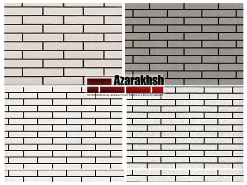 آجر نما نسوز رستیک سفید