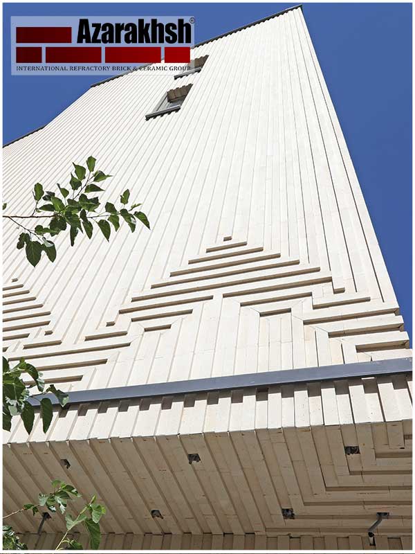 نما ساختمان آجر نسوز نما رستیک آذرخش